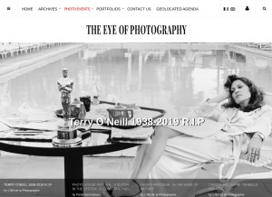 How loeildelaphotographie.com looks like on a tablet such as an iPad.