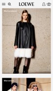 How loewe.com looks like on a mobile device such as an iPhone.