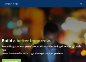 How logicmanager.com looks like on a tablet such as an iPad.