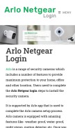 How loginarlo.com looks like on a mobile device such as an iPhone.