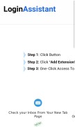 How loginassistant.co looks like on a mobile device such as an iPhone.