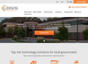 How logis.org looks like on a tablet such as an iPad.