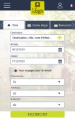 How logishotels.com looks like on a mobile device such as an iPhone.
