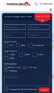 How logisticadda.in looks like on a mobile device such as an iPhone.