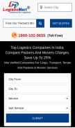 How logisticmart.com looks like on a mobile device such as an iPhone.