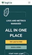 How logit.io looks like on a mobile device such as an iPhone.