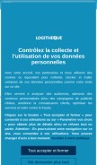 How logitheque.com looks like on a mobile device such as an iPhone.
