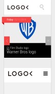 How logok.org looks like on a mobile device such as an iPhone.