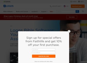How logos.com looks like on a tablet such as an iPad.