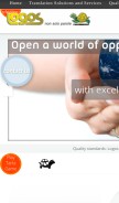 How logos.net looks like on a mobile device such as an iPhone.