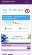 How logotypes101.com looks like on a mobile device such as an iPhone.