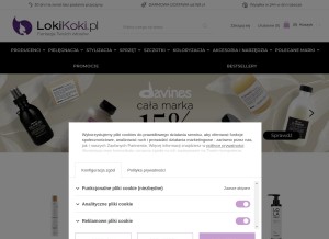 How lokikoki.pl looks like on a tablet such as an iPad.