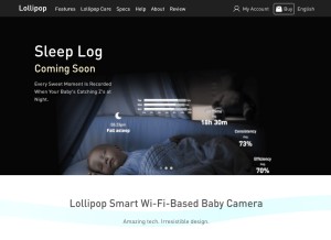 How lollipop.camera looks like on a tablet such as an iPad.