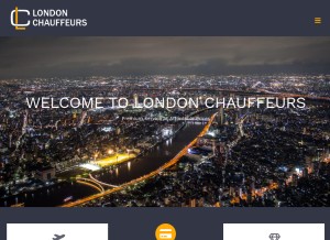 How london-chauffeurs.co.uk looks like on a tablet such as an iPad.