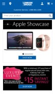 How londondrugs.com looks like on a mobile device such as an iPhone.