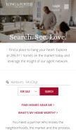 How longandfoster.com looks like on a mobile device such as an iPhone.