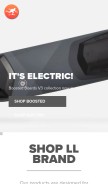How longboardliving.com looks like on a mobile device such as an iPhone.