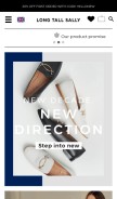 How longtallsally.com looks like on a mobile device such as an iPhone.