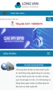 How longvan.net looks like on a mobile device such as an iPhone.