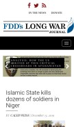 How longwarjournal.org looks like on a mobile device such as an iPhone.