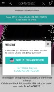 How lookfantastic.com looks like on a mobile device such as an iPhone.