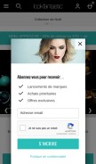 How lookfantastic.fr looks like on a mobile device such as an iPhone.