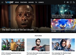 How looper.com looks like on a tablet such as an iPad.