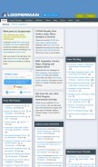 How looperman.com looks like on a mobile device such as an iPhone.