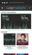 How loopmasters.com looks like on a mobile device such as an iPhone.
