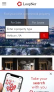 How loopnet.com looks like on a mobile device such as an iPhone.