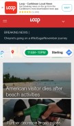 How loopnewsbarbados.com looks like on a mobile device such as an iPhone.