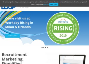 How loopworks.com looks like on a tablet such as an iPad.