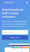 How lootly.io looks like on a mobile device such as an iPhone.