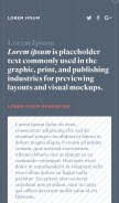 How loremipsum.io looks like on a mobile device such as an iPhone.