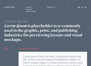 How loremipsum.io looks like on a tablet such as an iPad.