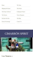 How loscimarrones.com looks like on a mobile device such as an iPhone.