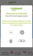 How lottoland.com looks like on a mobile device such as an iPhone.