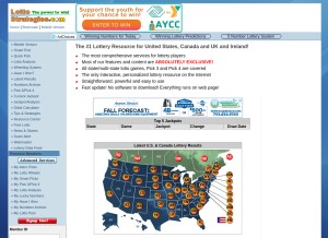 How lottostrategies.com looks like on a tablet such as an iPad.
