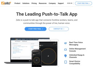 How loudtalks.com looks like on a tablet such as an iPad.