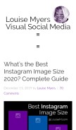 How louisem.com looks like on a mobile device such as an iPhone.