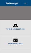 How louisiana.gov looks like on a mobile device such as an iPhone.