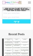 How lovebugsandpostcards.com looks like on a mobile device such as an iPhone.