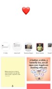 How loveforquotes.com looks like on a mobile device such as an iPhone.