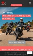 How loveforride.com looks like on a mobile device such as an iPhone.