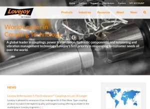 How lovejoy-inc.com looks like on a tablet such as an iPad.