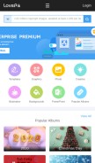 How lovepik.com looks like on a mobile device such as an iPhone.
