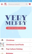 How lovepopcards.com looks like on a mobile device such as an iPhone.