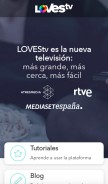 How lovestv.es looks like on a mobile device such as an iPhone.