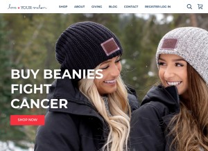 How loveyourmelon.com looks like on a tablet such as an iPad.