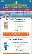 How lowestpricetrafficschool.com looks like on a mobile device such as an iPhone.